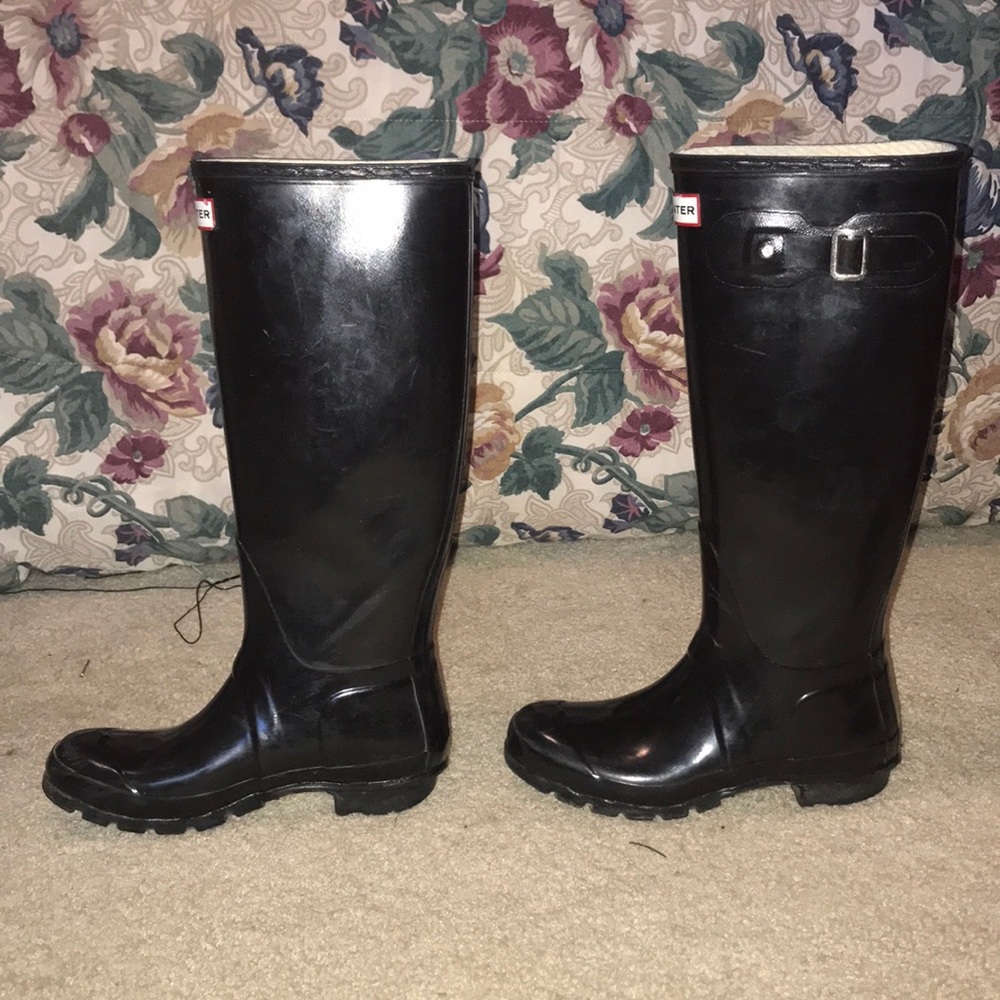 Hunter Tall Rain-boots Black - Picture 2 of 8
